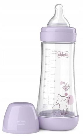 Kūdikių buteliukas Chicco Perfect 5, 330 ml, 4 mėn., violetinė sp.