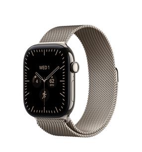 Смарт-часы Apple Watch Series 12 GPS + Cellular 46mm MJGP4ET/A, корпус из титана natural с ремешком natural milanese loop - S/M