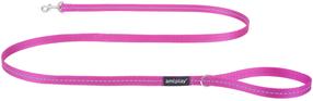 Поводок для собак Amiplay Reflective, розовый цв., 1.5м x 1.5см