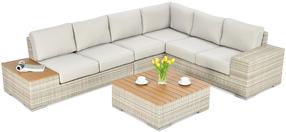 Комплект мебели для улицы Focus Garden Avocado Wood, бежевый цв., 5 места