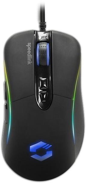Juhtmega mänguhiir Speedlink Sicanos RGB, must v.