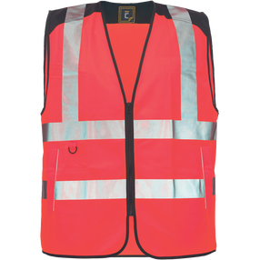 Atstarojošās vestes vīriešu Cerva Knoxfield HVPS, sarkana krās., XXL izmērs