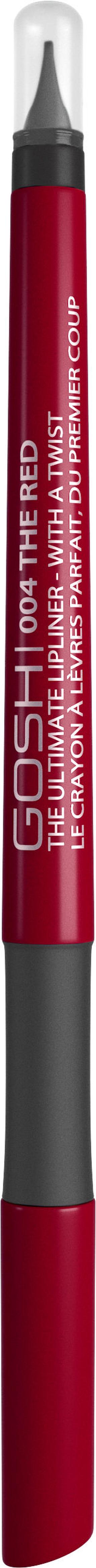 Карандаш для губ Gosh The Ultimate, 0.4 г, 04 the red
