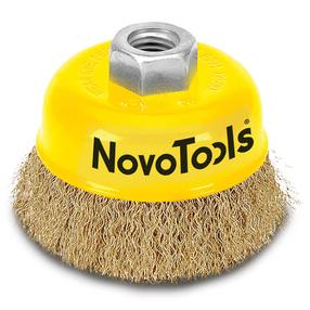 Diskveida stiepļu birste Novo Tools, 125 mm
