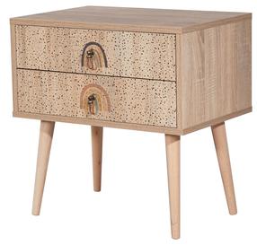 Naktsskapītis Kalune Design City Rainbow, daudzkrāsaina, 61 cm x 60 cm x 40 cm