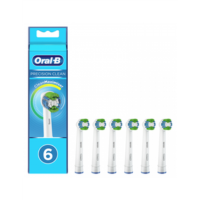 Elektrinio dantų šepetėlio galvutė Oral-B EB20-6 Precision Clean, balta sp., 6 vnt.