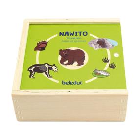 Medinė dėlionė Beleduc Nawito Animal Species, EN, įvairių spalvų, 45 vnt.