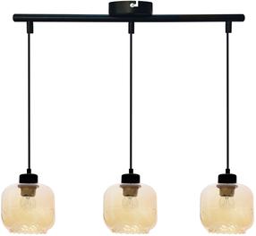 Šviestuvas lubų Candellux Lighting Marla 33-58263, E27, 3 x 40 W, gintaro sp. / juoda sp.