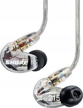 Juhtmega kõrvaklapid Shure SE215 Pro SE215-CL-EFS, läbipaistev v.