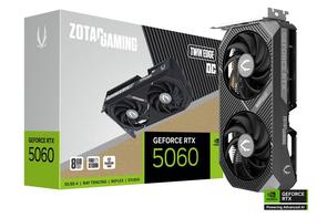 Vaizdo plokštė Zotac Gaming GeForce RTX 5060 Twin Edge OC, 8 GB, GDDR7