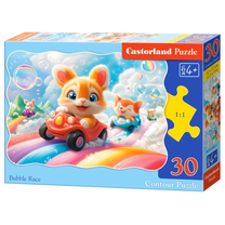 Dėlionė Castorland Bubble Race 03860, 23 cm x 32 cm, 30 vnt., įvairių spalvų
