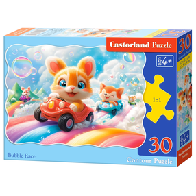 Puzle Castorland Bubble Race 03860, 23 cm x 32 cm, 30 gab., daudzkrāsaina