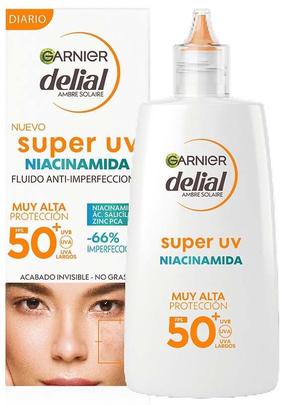 Dieninis veido kremas Garnier Delial Super UV Niacinamide, 40.0 ml, SPF 50+