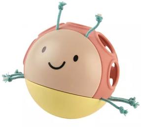 Attīstoša rotaļlieta, bumba Hape Busy Bug Roll, 9 cm, daudzkrāsaina