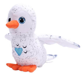Rotaļu dzīvnieks pūce HAPPY YAPPERS White Owl 9470, balta krās.