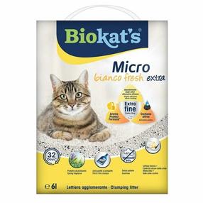 Kačių kraikas Biokat's Micro, organinis (sušokantis), 6 l