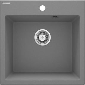 Кухонная мойка Deante Evora, гранит, 50 см x 50 см x 21.6 см, серый цв.
