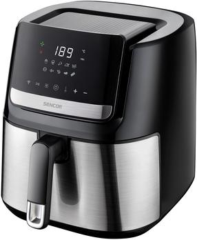 Aerogrils Sencor SFR 6600SS, sudraba krās./melna krās., 1600 W, 6.5 l