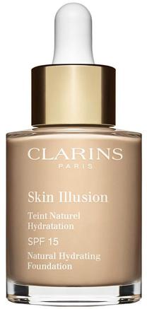 Skystas makiažo pagrindas Clarins Skin Illusion Natural Hydrating Foundation, 105 nude, 30 ml