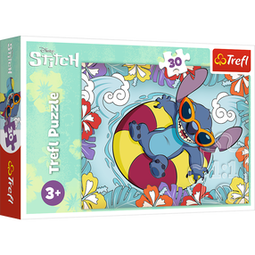 Dėlionė Trefl Stitch 18305T, 20 cm x 27 cm, 30 vnt., įvairių spalvų