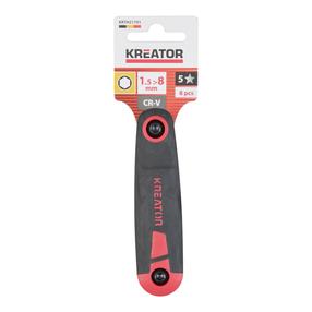 Kuuskantvõtmete komplekt, komplekt Kreator KRTH21701 KRTH21701, kuusnurkne, 12 cm