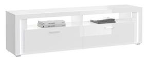 TV staliukas MC Akcent Skylight, balta sp., 201 cm x 46 cm x 58 cm