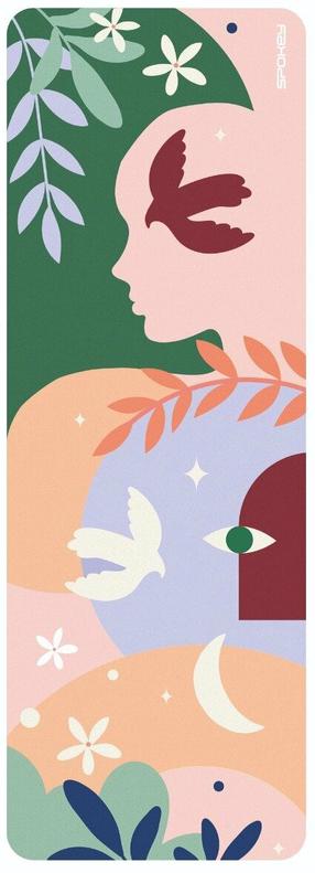 Jogos kilimėlis Spokey Harmony Mat 944723, įvairių spalvų, 173 cm x 61 cm x 0.4 cm