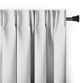 Užtemdanti užuolaida Restilo Pleat Blackout, balta sp., 140 cm x 245 cm
