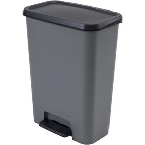 Atkritumu tvertne Curver Compatta, pelēka krās., 50 l, 62 cm x 49.6 cm