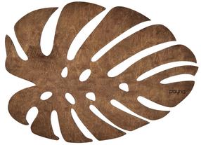 Stalo padėkliukas Hermia Monstera, 45 cm x 33 cm, 4 vnt., Ruda sp.