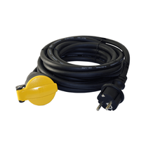 Buitinis ilgintuvas, 3 x 1,5 mm², 5 m, IP44, 1 lizdo, su jungikliu, juoda sp.