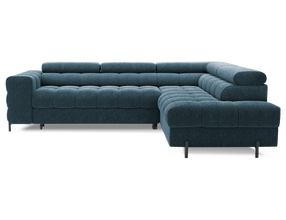 Kampinė sofa - lova Ferucce, tamsiai mėlyna sp., dešininė, 200 x 276 cm x 93 cm