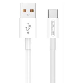 Kaabel Jellico B1, USB Type A/USB Type-C, 100 cm, valge v., 20 W