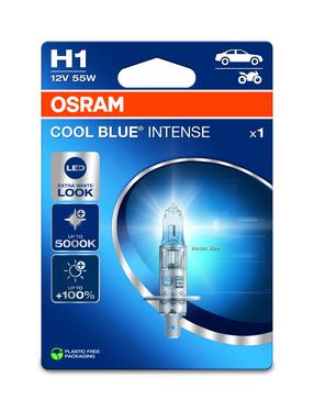 Automobilio lemputė Osram 64150CBN-1BL, halogeninė, skaidri sp./mėlyna sp., 12 V