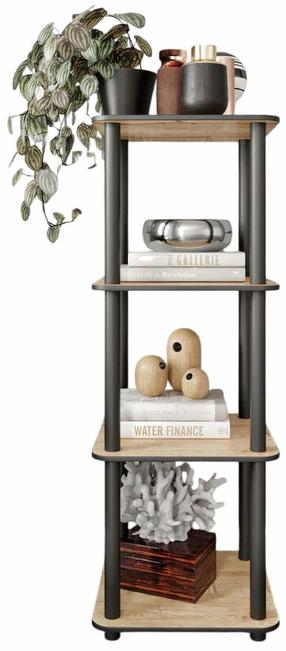 Knygų lentyna Kalune Design Square, ąžuolo medienos imitacija sp., 106 cm x 34 cm x 34 cm
