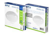 Šviestuvas lubų GTV Stars Bis, LED, 4000 °K, 1 x 48 W, balta sp. / balta sp., 48.5 x 48.5 cm