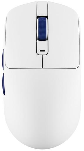 Bezvadu spēļu pele Royal Kludge M30, 2.4 ghz / bluetooth / usb, zila krās./balta krās.
