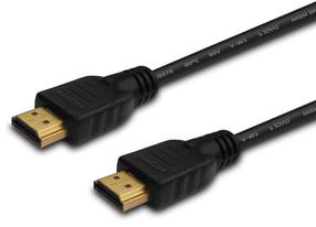 Vads Savio HDMI to HDMI HDMI A male, HDMI A male, 5 m, melna krās.