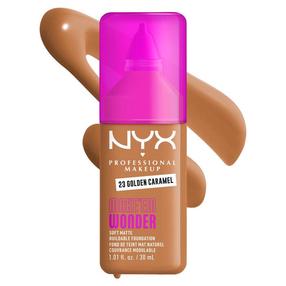 Šķidrā grima bāze NYX Professional Makeup MakeEm Wonder, 23 golden caramel, 30 ml