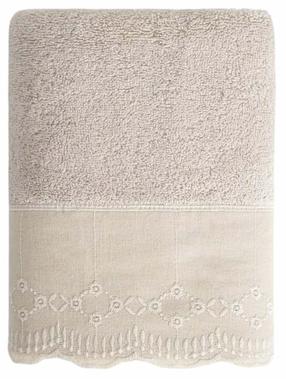  Vonios rankšluostis Homla Lillian 245777, smėlio sp., 90 cm x 50 cm