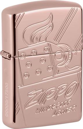 Зажигалка Zippo Armor Script Collectible 48768, розовый цв.