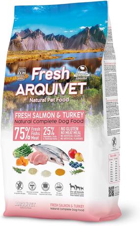 Kuiv koeratoit Arquivet Fresh, kalkun/lõhe, 10 kg
