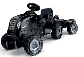 Traktors ar pedāļiem Smoby Tractor XL, melna krās.