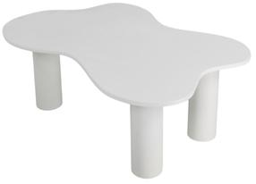 Kafijas galdiņš Kalune Design Bloom, balta krās., 110 cm x 70 cm x 40 cm