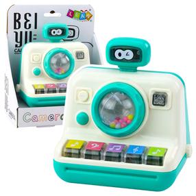 Interaktiivne mänguasi, kaamera Lean Toys, 12 cm, valge v./roheline v.