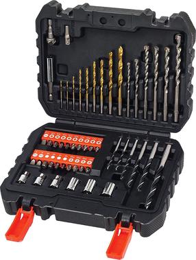 Grąžtų komplektas Black & Decker A7188, medienai/metalas, hss, cilindrinis, 1.5 mm