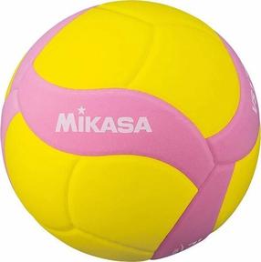 Volejbola bumba Mikasa Kids VS220W-R, 5 izmērs, dzeltena krās./rozā krās.