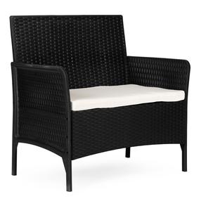 Lauko sofa MultiGarden DNLJA-007-1, juoda sp., 57 cm x 90 cm x 84 cm