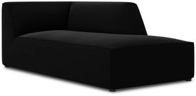 Diivan Micadoni Home Ruby Velvet Chaise Longue, must v., parem, 181 x 93 cm x 69 cm