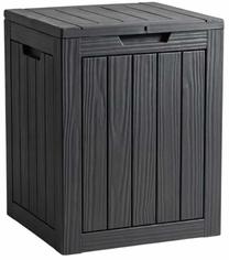 Sodo daiktadėžė Akord Furniture Factory, 43 cm x 46 cm x 58.5 cm, 113 l, juoda sp.